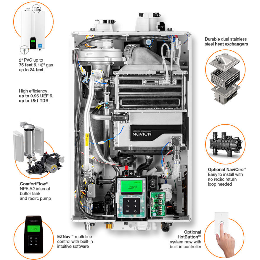 NPE-240A2 Condensing Tankless Water Heater - Image 2